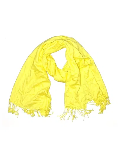 Pre-owned Paras Cashmere Scarf In Yellow