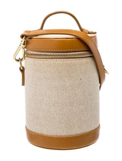 Pre-owned Paravel Canvas Bucket Bag In Neutrals