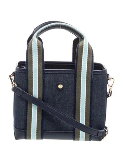 Pre-owned Paravel Canvas Crossbody Bag In Blue