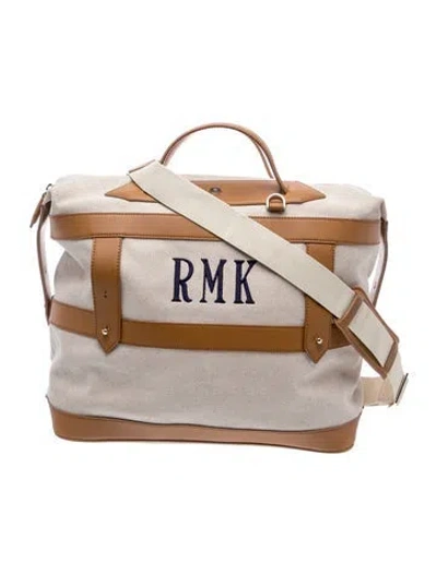 Pre-owned Paravel Canvas Messenger Bag In Neutral