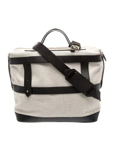 Pre-owned Paravel Canvas Messenger Bag In Neutral