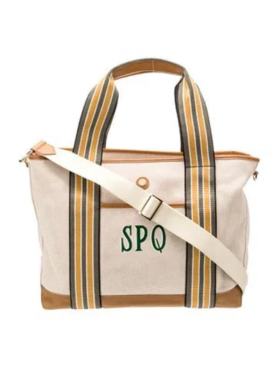 Pre-owned Paravel Canvas Shoulder Bag In Neutral