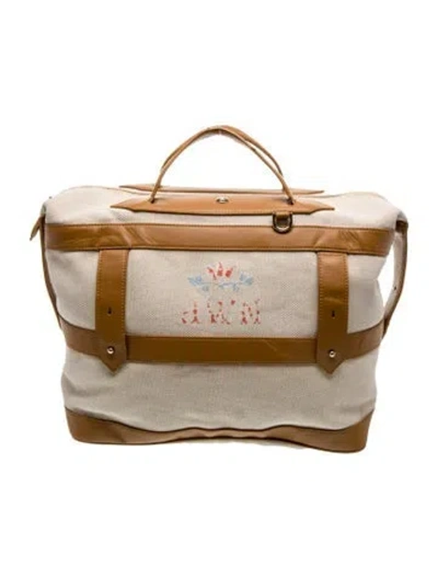 Pre-owned Paravel Canvas Top Handle Bag In Neutral