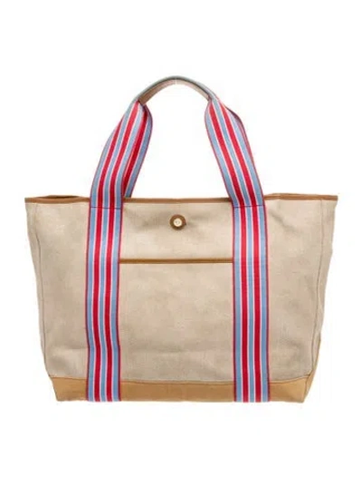 Pre-owned Paravel Canvas Tote In Neutral