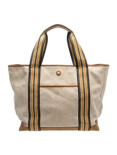 Pre-owned Paravel Canvas Tote In Neutral