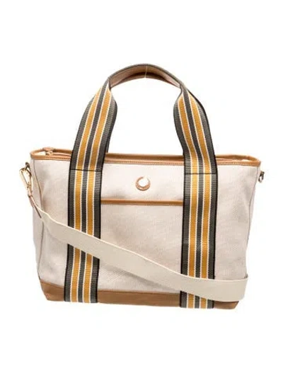 Pre-owned Paravel Canvas Tote In Neutrals