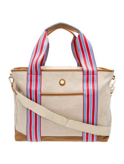 Pre-owned Paravel Canvas Tote In Neutrals