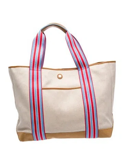 Pre-owned Paravel Canvas Tote In Neutrals