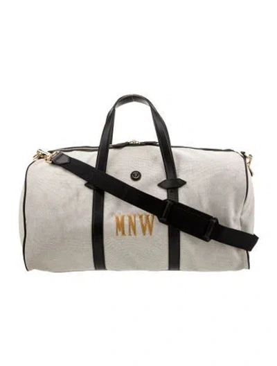 Pre-owned Paravel Canvas Weekender Bag In Neutral