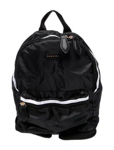 Pre-owned Paravel Nylon Backpack In Black
