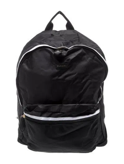 Pre-owned Paravel Nylon Backpack In Black