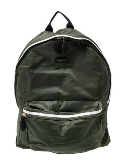 Pre-owned Paravel Nylon Backpack In Green