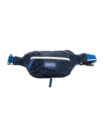Pre-owned Paravel Nylon Belt Bag In Blue