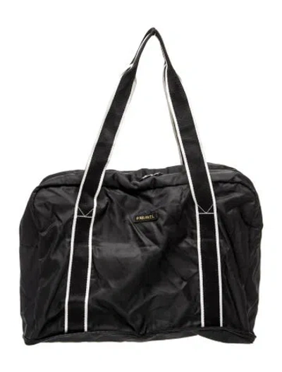 Pre-owned Paravel Nylon Weekender Bag In Black