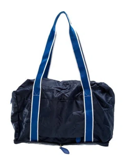 Pre-owned Paravel Nylon Weekender Bag In Blue