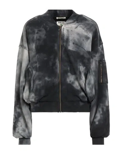 Par.co Denim Par. Co Denim Woman Sweatshirt Black Size M Organic Cotton