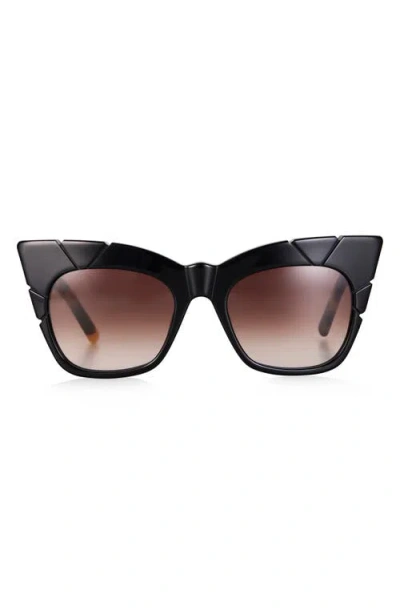 Pared Bread & Butter 51.5mm Cat Eye Sunglasses In Black