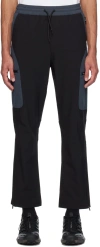 Parel Studios Black & Navy Vinson Cargo Pants In Black/navy