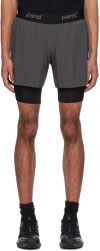 Parel Studios Gray Santo Shorts In Grey