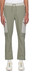 Parel Studios Green & Gray Vinson Cargo Pants In Green/grey