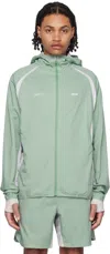 Parel Studios Green Paneled Jacket In Mint