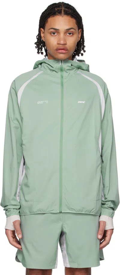 Parel Studios Green Paneled Jacket In Mint