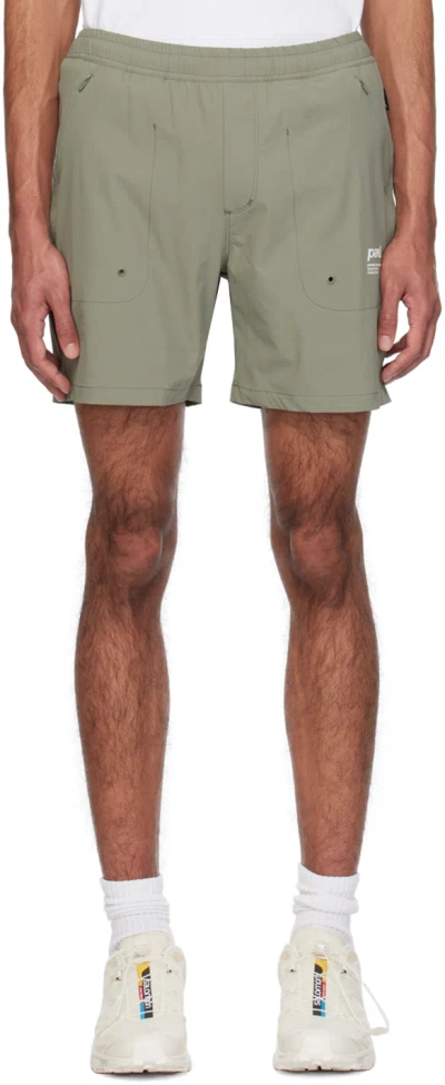 Parel Studios Green Saana Shorts In Dusty Green