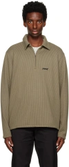 Parel Studios Khaki Prespa Polo In Moss Green