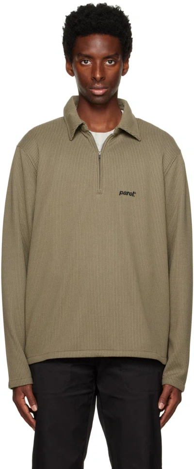 Parel Studios Khaki Prespa Polo In Moss Green