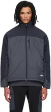 Parel Studios Navy & Gray Cana Jacket In Navy Blue