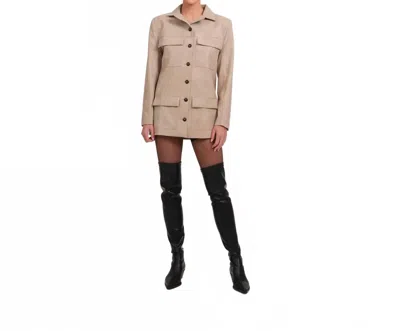 Parentezi Alyssa Mini Dress In Nude In Brown