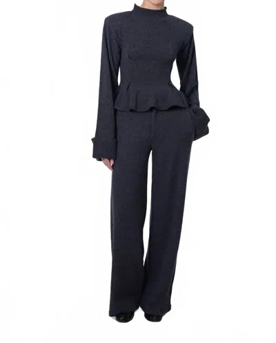 Parentezi Beatrice Pants In Steel In Blue