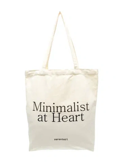 Pre-owned Parentezi Canvas Tote In Neutral