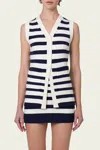 Parentezi Isla Knit Mini Skirt In Stripes