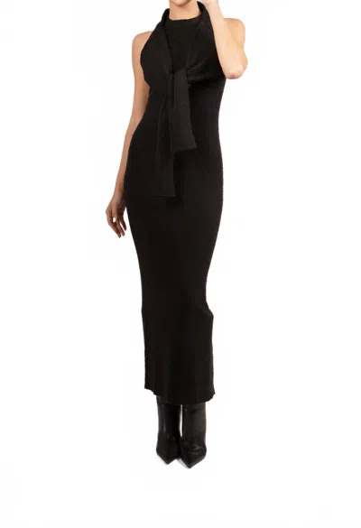 Parentezi Jacqueline Wrapped Sweater Dress In Black