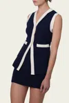Parentezi Katie Knit Vest In Navy