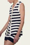 Parentezi Katie Knit Vest In Stripes