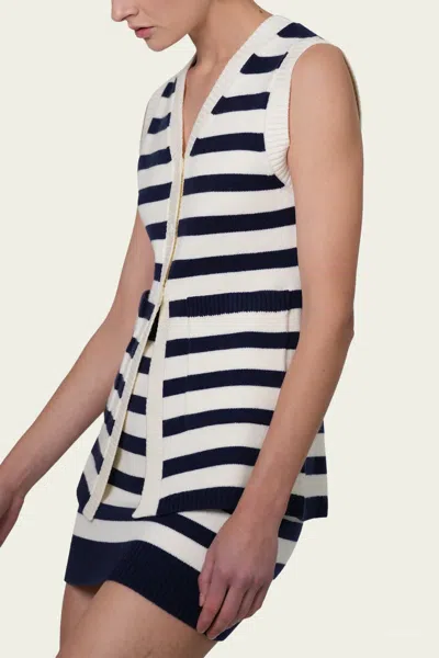 Parentezi Katie Knit Vest In Stripes