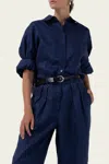 Parentezi Letti Long-sleeve Shirt In Denim Blue