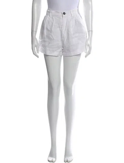 Pre-owned Parentezi Linen Mini Shorts In Black