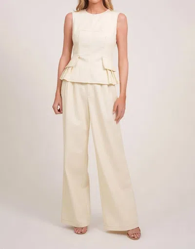 Parentezi Lucille Top In Vanilla In White