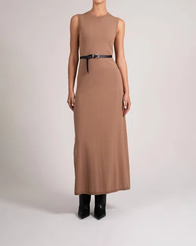 Parentezi Marylin Knit Dress In Camel In Brown