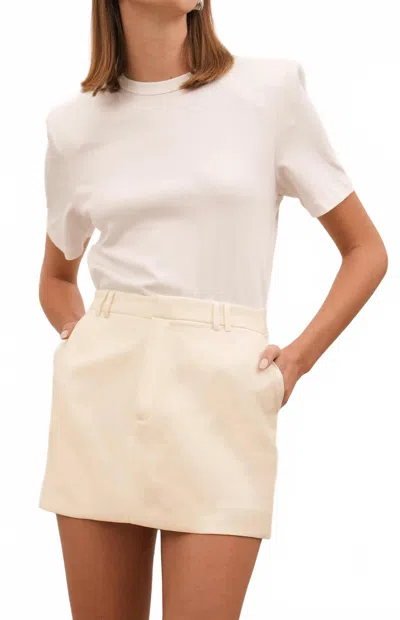 Parentezi Mika Mini Skirt In Bone In Multi