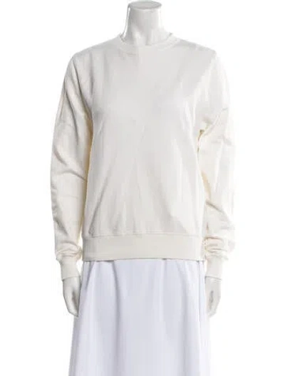 Pre-owned Parentezi Mock Neck Long Sleeve Sweatshirt In Neutral