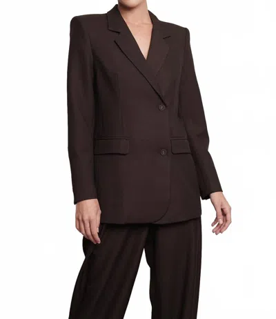 Parentezi Monroe Blazer In Chocolate In Brown