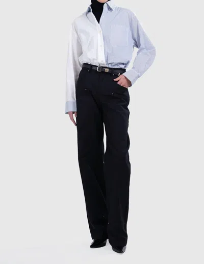 Parentezi Nina Shirt In White/blue