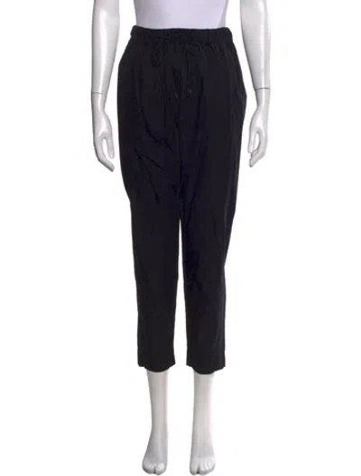 Pre-owned Parentezi Straight Leg Pants In Black