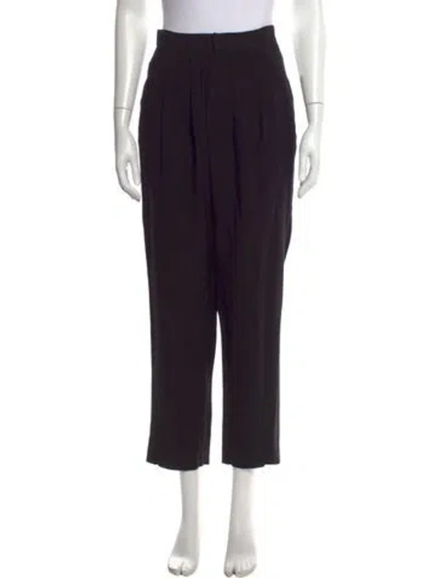 Pre-owned Parentezi Straight Leg Pants In Black