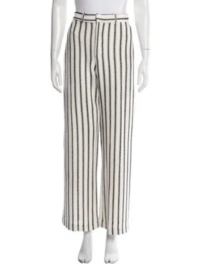 Pre-owned Parentezi Striped Wide Leg Pants In Multicolor