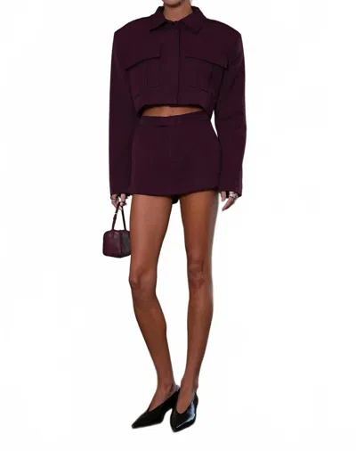 Parentezi Tara Skort In Plum In Burgundy
